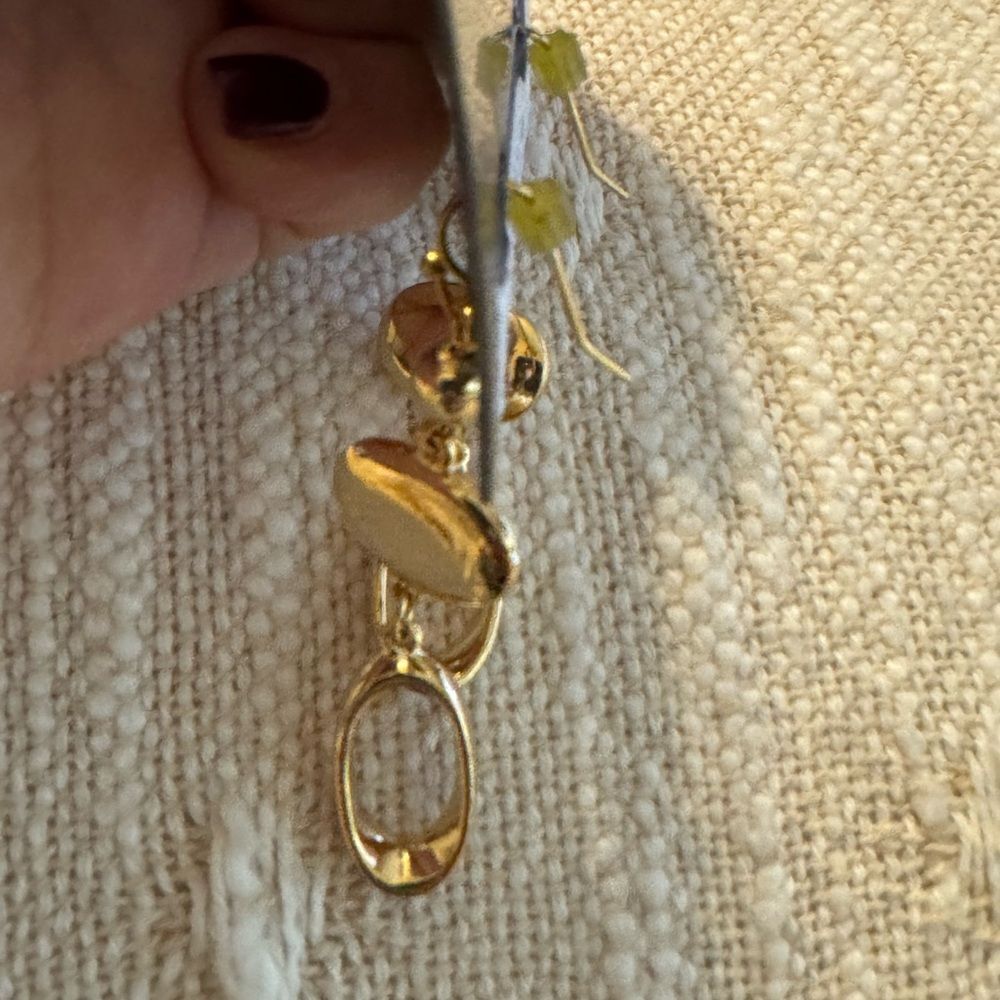 0030-Chicos Gold Tone Earrings‎ - Picture 3 of 4